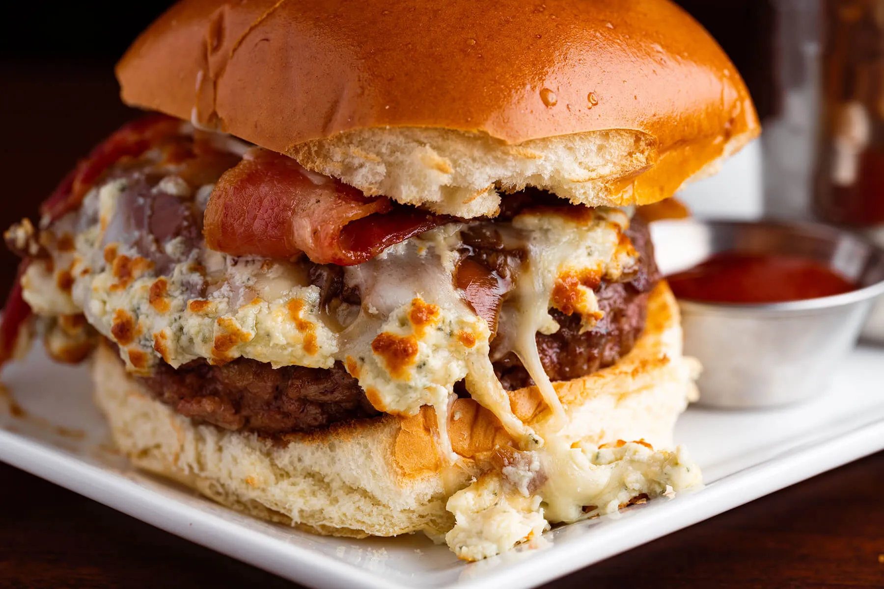 blue cheese burger