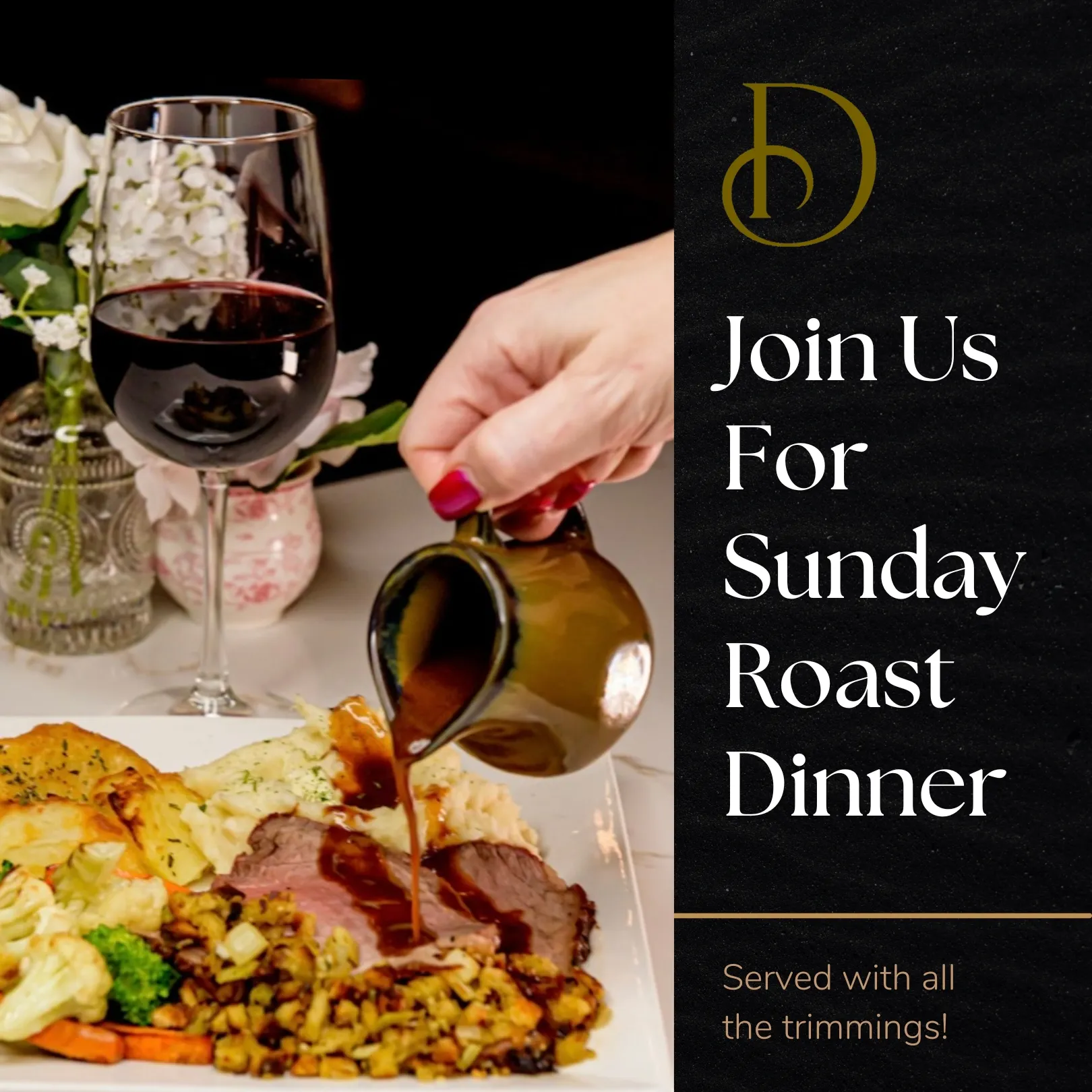 join us for sunday roast dinner